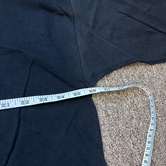 Vintage 90s Valentines Heart Black T-Shirt OS NWT Dead stock NOS - Picture 3 of 7